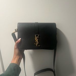 YSL Universite Black Leather Crossbody - gently used and no major flaws